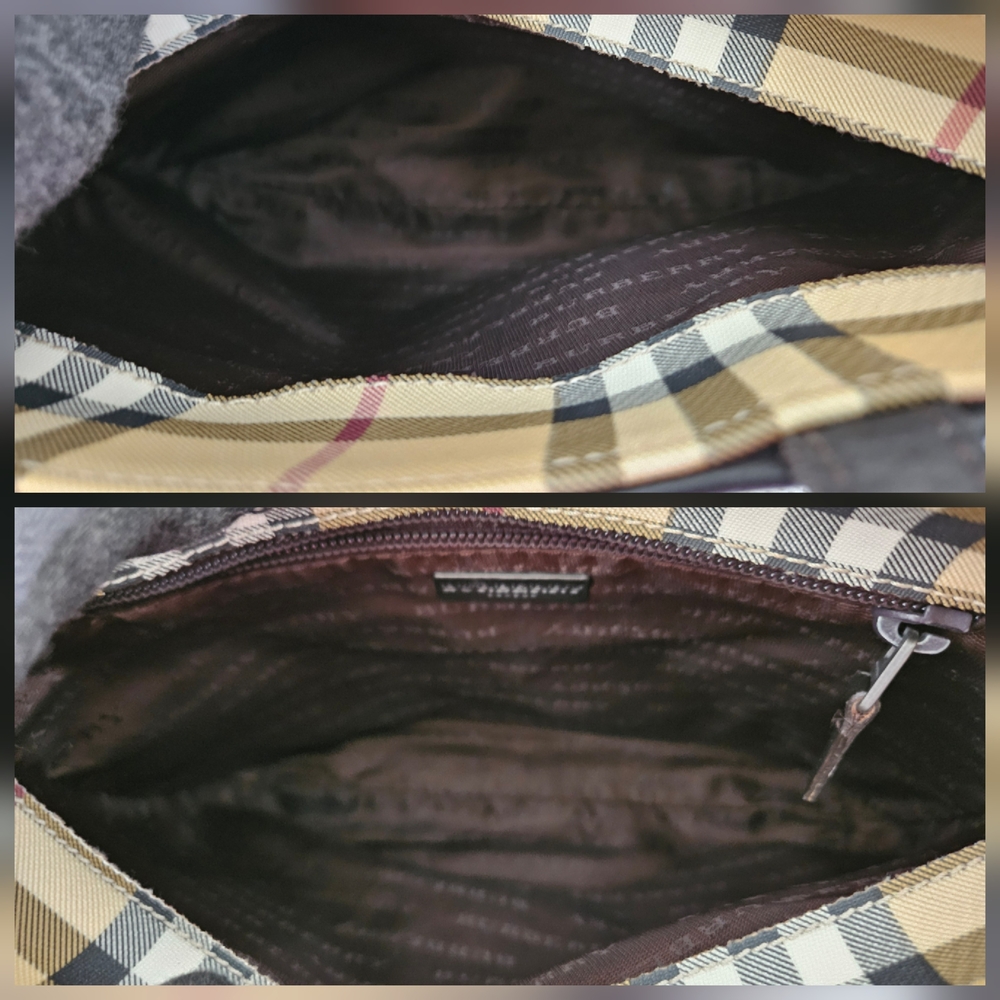 Burberry Nova Check Small Vintage Handbag Satchel Authentic - Picture 13 of 16